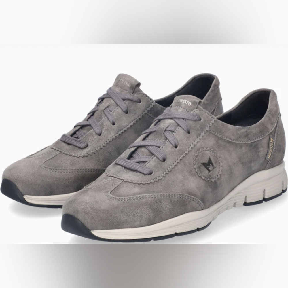 Mephisto Gray Suede Sneakers